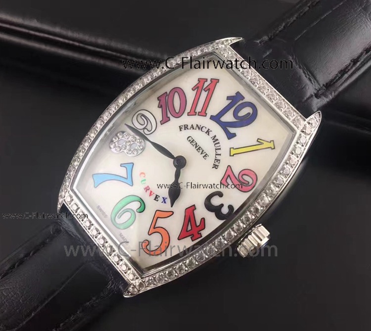 Replica Franck Muller CURVEX Midsize Watch - SS Diamond Case